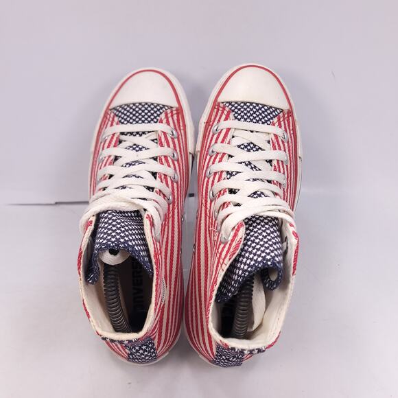 Converse All Star Athletic Sneaker Shoe Womens Size 6 Mens Size 4 122177F Red - Picture 4 of 10